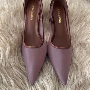 Brand New in Box - Fashion Nova Women's Brown Mesh Heels